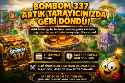 Bombom 337 klasik sunucu duyurusu görseli